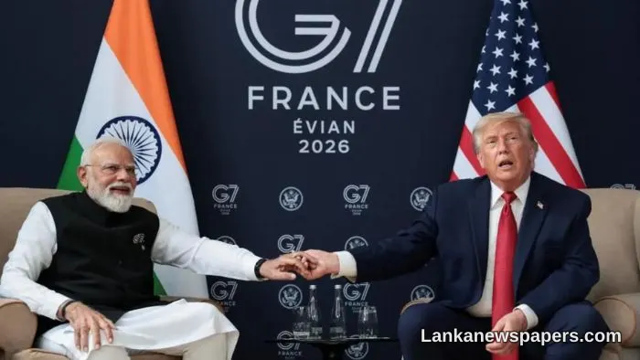 ට්රම්ප් ඉන්දියාවට පැමිණීමට පොරොන්දු වෙයි — G7 සමුළුවේදී මෝදි සමඟ සබඳතා උණුසුම් වෙමින්