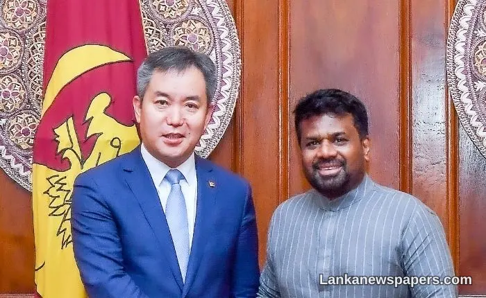 President Dissanayake Holds Talks With CHEC Chairman Over Colombo Port City Development