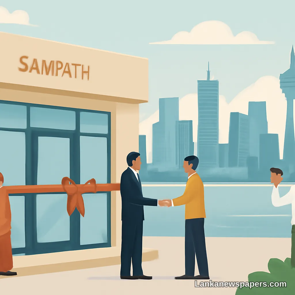 Sampath Bank Makes History With First Branch Opening in Colombo Port City