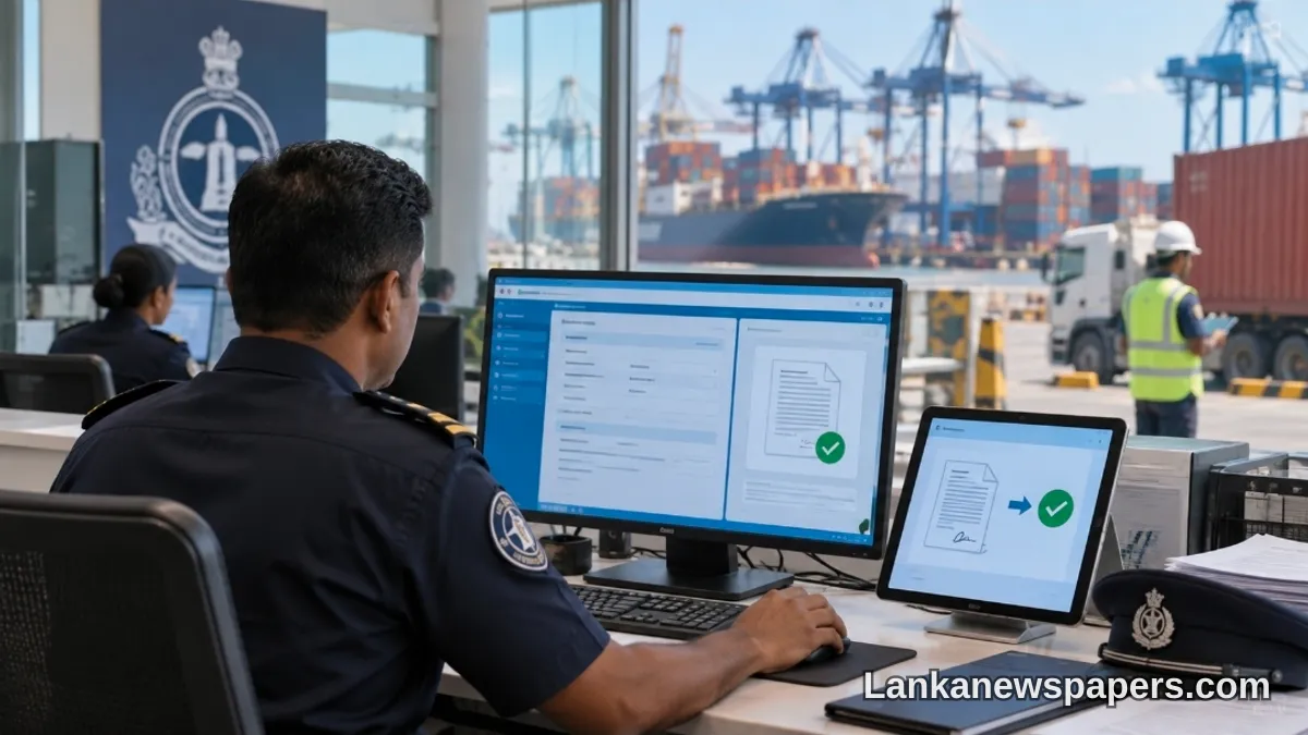 Sri Lanka Customs to Go Paperless from October 1 with Landmark Digital Declaration System
