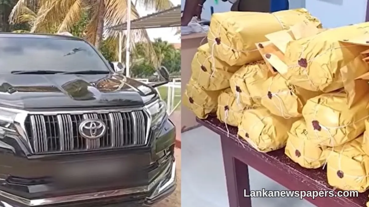 Luxury Cab Conceals 18kg Drug Haul as Young Couple Nabbed in Arachchikattuwa