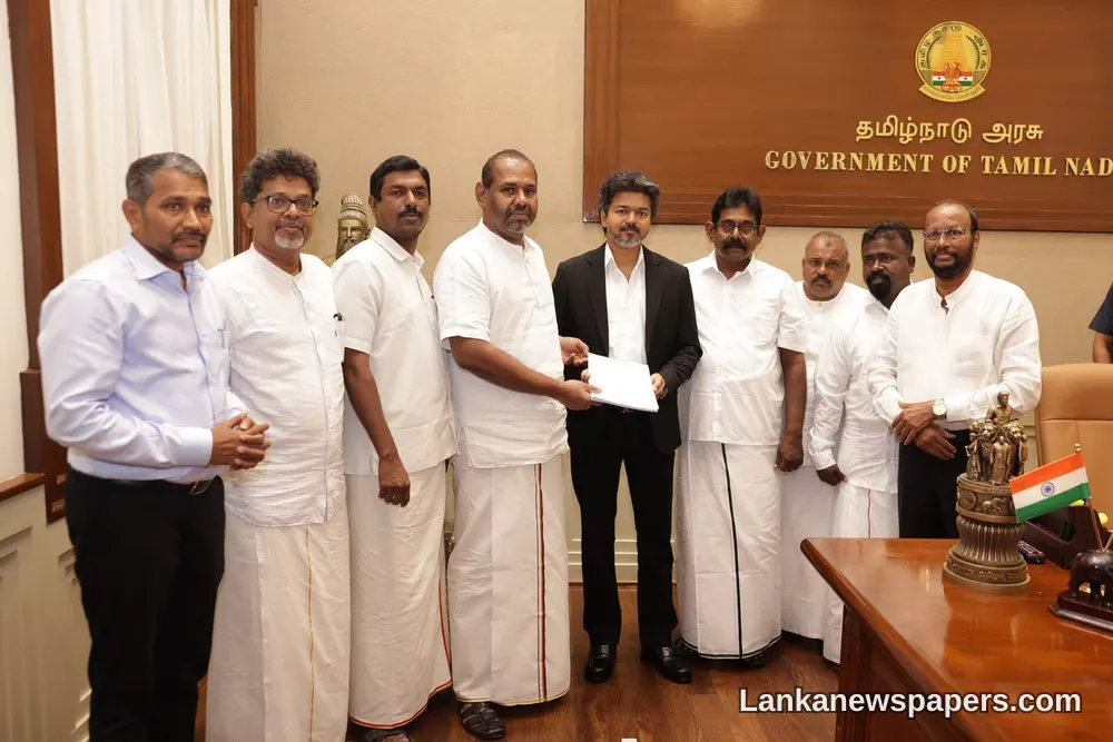 Sri Lankan Tamil Political Delegation Holds Talks With Tamil Nadu Chief Minister Vijay