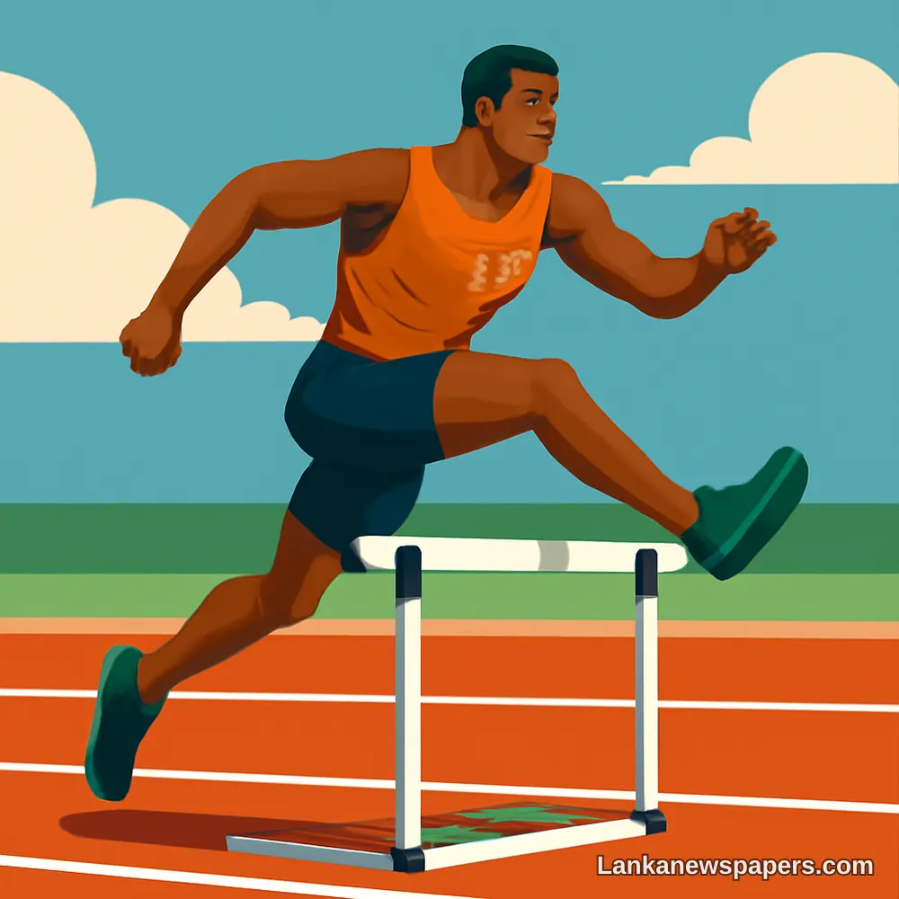 Ayomal Perera Shatters 26-Year-Old National Record in 400m Hurdles