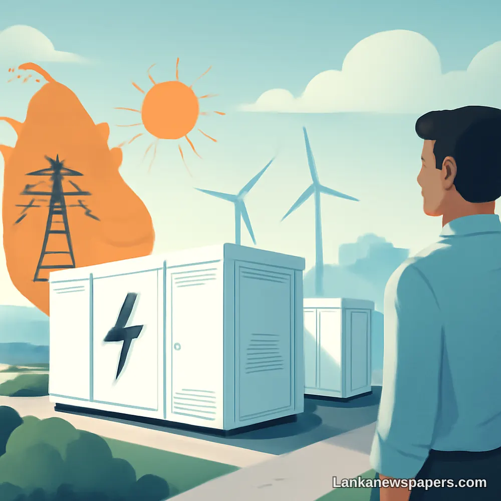 Sri Lanka Opens Global Tender for Major 250 MW Battery Energy Storage Project