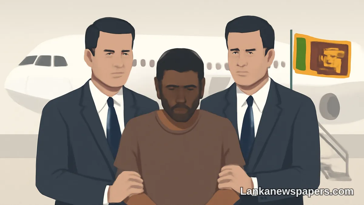 Fugitive Suspect Shiran Basik Extradited and Returned to Sri Lanka