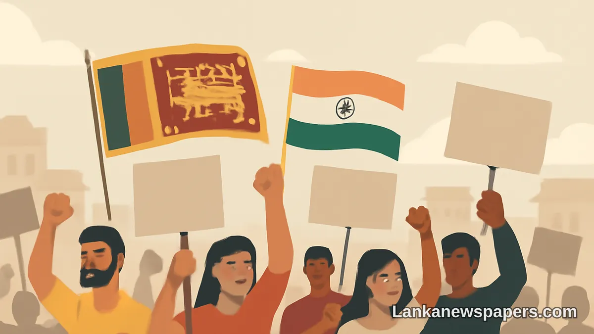 Protesters Take to the Streets Over Sri Lanka-India Agreements