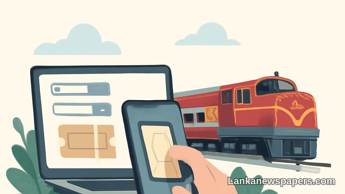 Sri Lanka Railways Goes Digital with Launch of New Online Ticketing Platform "Pravesha