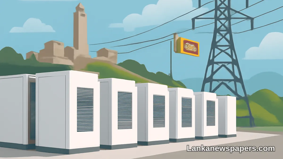 Sri Lanka Powers Ahead: Galle Battery Energy Storage System Set for Commissioning