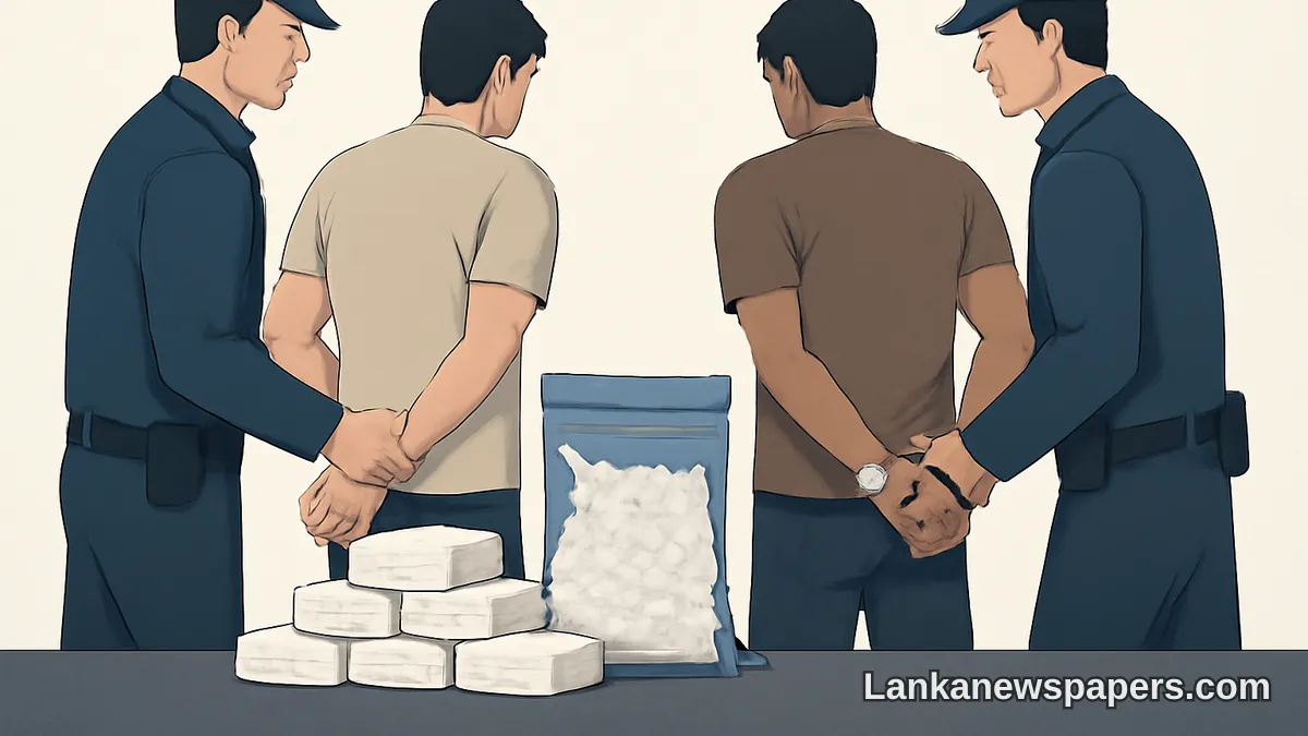 Major Drug Bust in Matara: Over 21kg of Ice Seized, Two Suspects in Custody