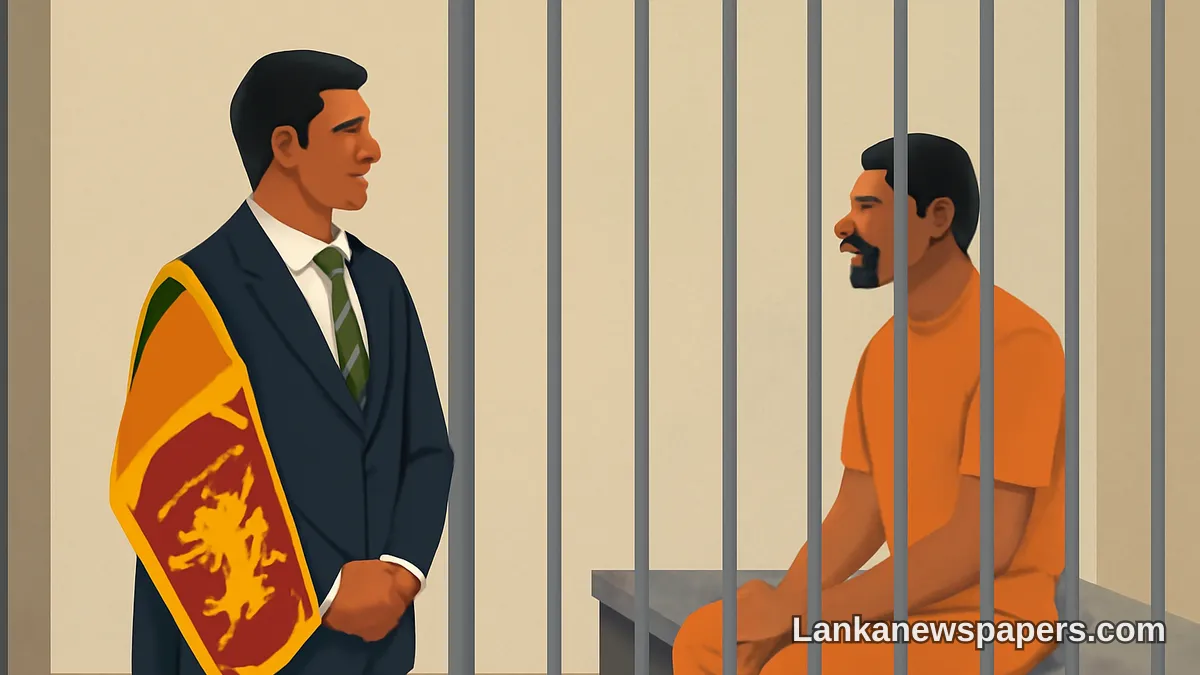 Sri Lankan Ambassador Pays Prison Visit to Meet Detained National Anojan