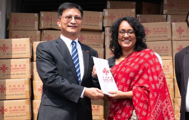 China fabric grant to sri lanka